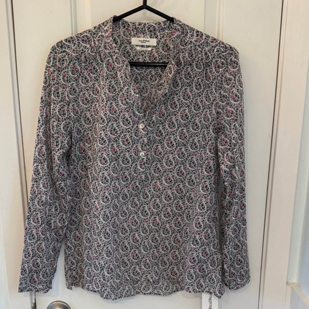 Isabel Etoile Marant Floral Long Sleeve Blouse